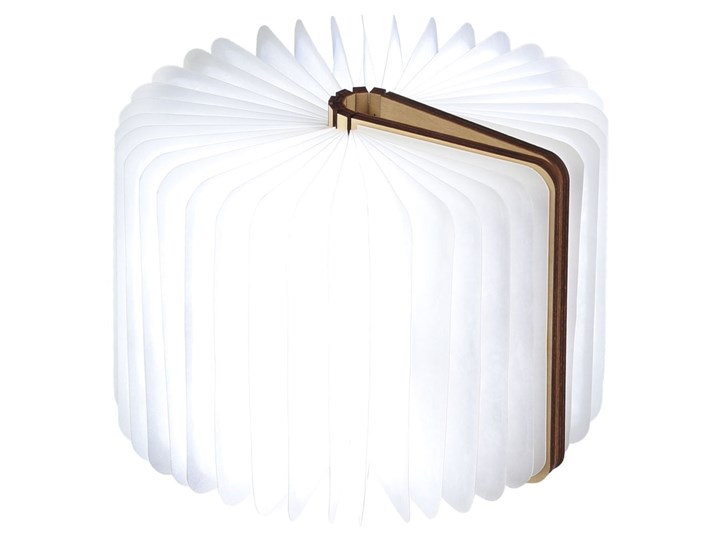 Ciemnobrązowa lampka stołowa LED z drewna orzechowego w kształcie książki Gingko Booklight Lampa dekoracyjna Kategoria Lampy stołowe