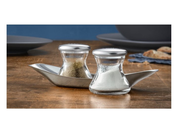 Solniczka i pieprzniczka ze stali nierdzewnej WMF Cromargan® Wagenfeld Stal nierdzewna Kategoria Przyprawniki