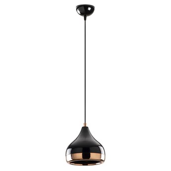 Czarna lampa wisząca z elementami w kolorze miedzi Opviq lights Yildo, ø 17 cm