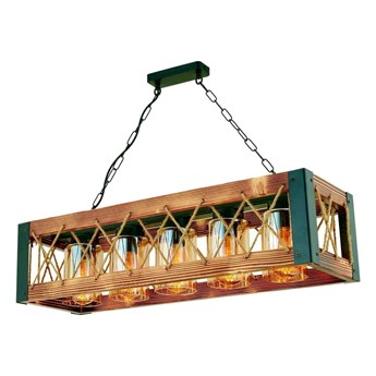Lampa wisząca z drewna grabu Çapraz