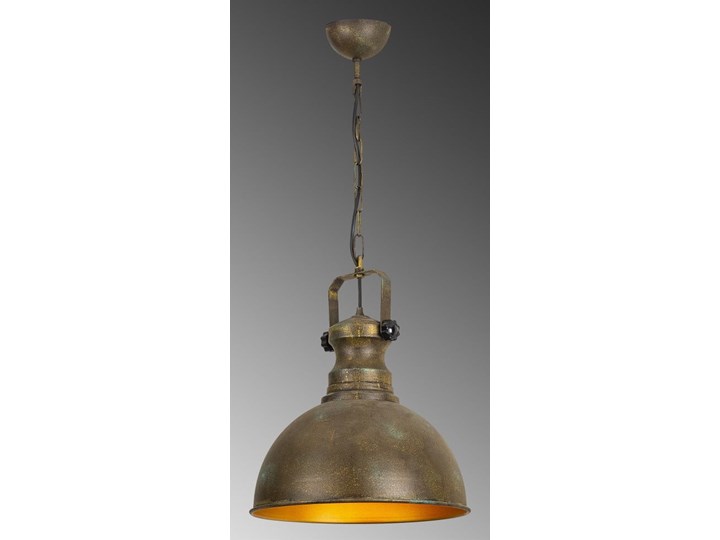 Metalowy lampa wisząca w antycznym złotym kolorze Opviq lights Orion Lampa przemysłowa Kolor Brązowy Lampa z abażurem Kategoria Lampy wiszące