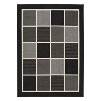 Czarno-szary dywan odpowiedni na zewnątrz Universal Nicol Square, 120x170 cm