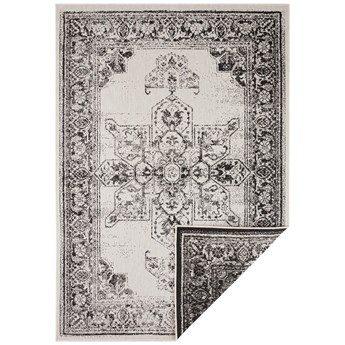 Czarno-kremowy dywan odpowiedni na zewnątrz NORTHRUGS Borbon, 80x150 cm