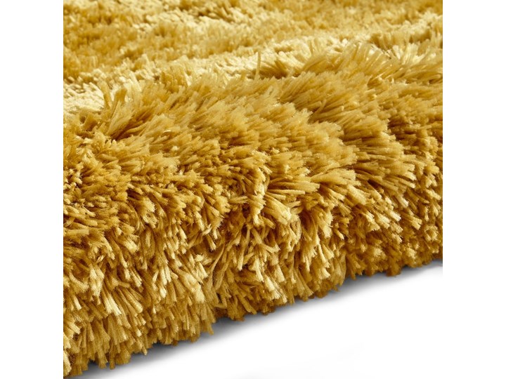 Żółty ręcznie tkany dywan Think Rugs Polar PL Yellow, 120x170 cm Bawełna Akryl Kategoria Dywany Dywany Prostokątny Mikrofibra Pomieszczenie Salon