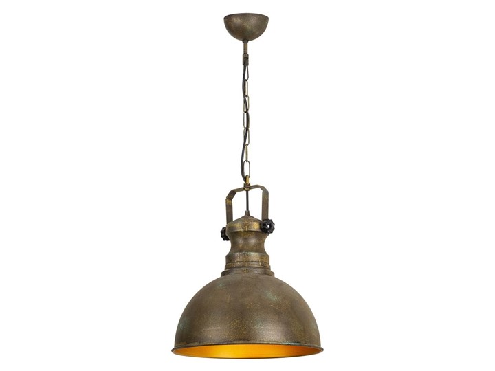 Metalowy lampa wisząca w antycznym złotym kolorze Opviq lights Orion Lampa z abażurem Lampa przemysłowa Kolor Brązowy