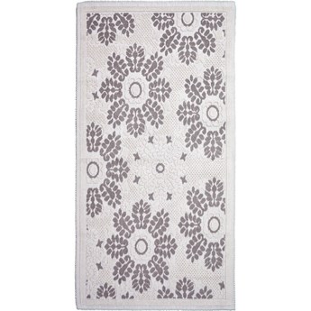 Szarobeżowy bawełniany dywan Vitaus Papatya, 100x150 cm