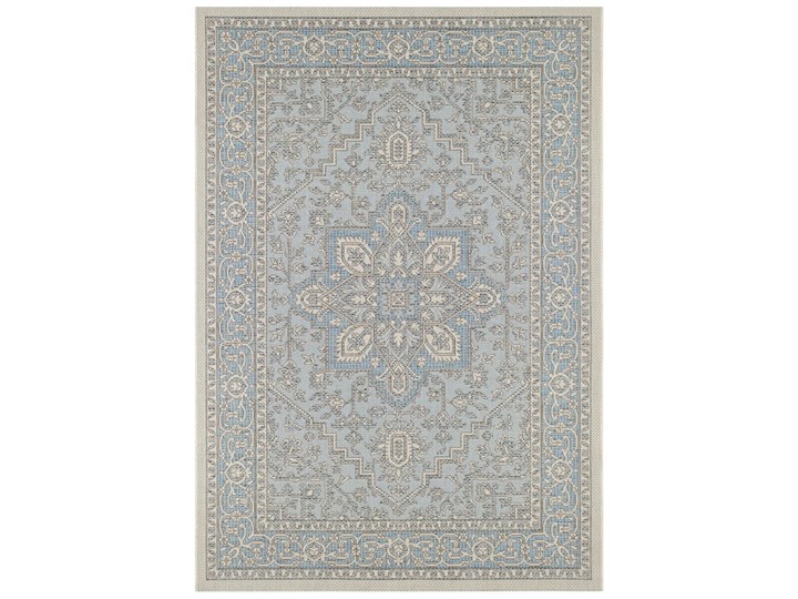 Niebiesko-beżowy dywan odpowiedni na zewnątrz Bougari Anjara, 140x200 cm Dywany Syntetyk Chodniki Prostokątny Wzór Orientalny