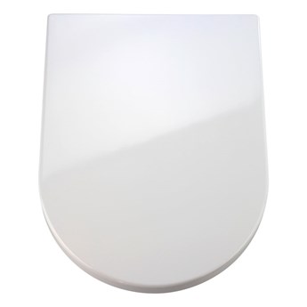 Biała deska sedesowa wolnoopadająca Wenko Premium Palma, 46,5x35,7 cm