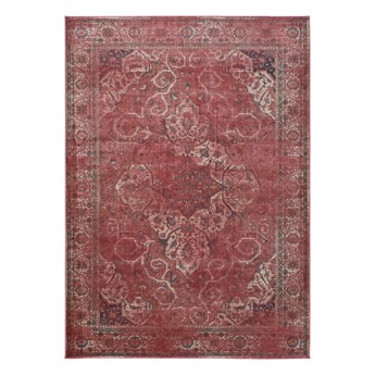 Czerwony dywan z wiskozy Universal Lara Rust, 60x110 cm