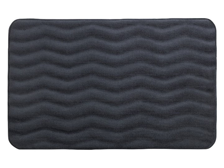 Antracytowy dywanik łazienkowy z pianką z pamięcią kształtu Wenko Anthracite, 80x50 cm 50x80 cm Prostokątny Kolor Szary Kategoria Dywaniki łazienkowe