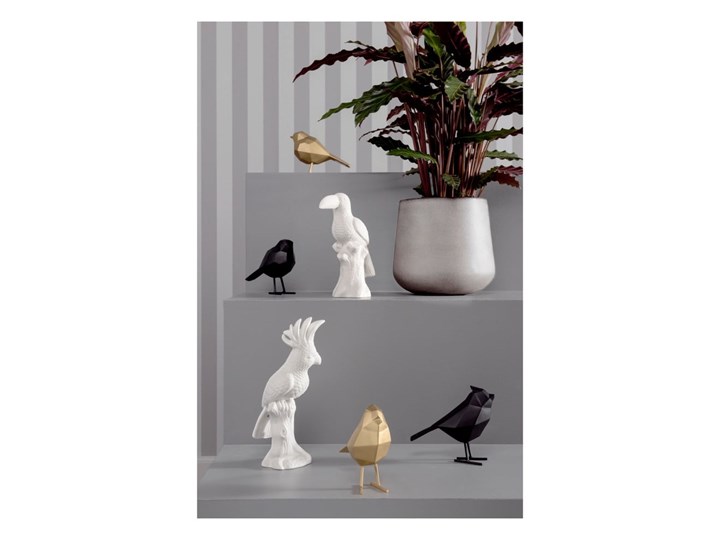 Czarna figurka dekoracyjna w kształcie ptaszka PT LIVING Bird Large Statue Kolor Czarny Żywica Zwierzęta Kategoria Figury i rzeźby
