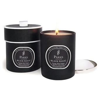 Świeczka o zapachu pomarańczy, czarnego pieprzu i cedru Parks Candles London Magic, 45 h