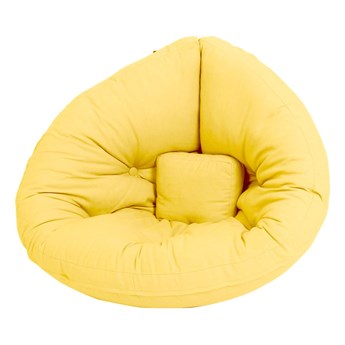 Żółty dziecięcy fotel rozkładany Karup Design Mini Nido Yellow