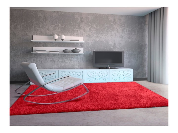 Czerwony dywan Universal Aqua, 100x150 cm Syntetyk Prostokątny Juta Dywany Pomieszczenie Salon Wzór Jednobarwny