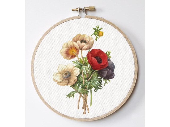 Dekoracja ścienna Surdic Stitch Hoop Flowers, ⌀ 27 cm Kategoria Dekor ścienny