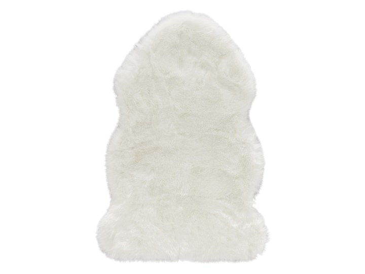 Biała sztuczna skóra Mint Rugs Uni Soft, 120x170 cm Nieregularny Kolor Biały Poliester Dywany Akryl Skóry Pomieszczenie Sypialnia
