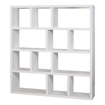 Biały regał w dekorze drewna TemaHome Berlin, wys. 159 cm