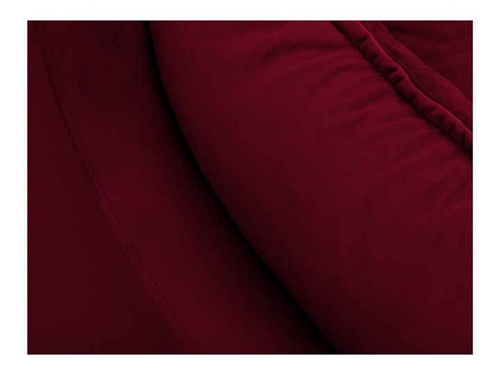 Czerwona rozkładana sofa ze schowkiem Mazzini Sofas Freesia, 215 cm Głębokość 135 cm Boki Z bokami