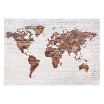 Wielkoformatowa tapeta Bimago Brick World Map, 400x280 cm