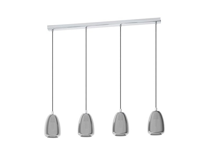 Lampa wisząca Alobrase Metal Lampa z kloszem Szkło Tworzywo sztuczne Kolor Szary