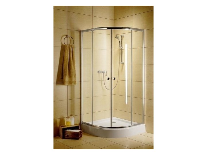 Kabina półokrągła 90x90 Radaway Classic A Satinato 30000-01-02 Narożna Rodzaj drzwi Rozsuwane