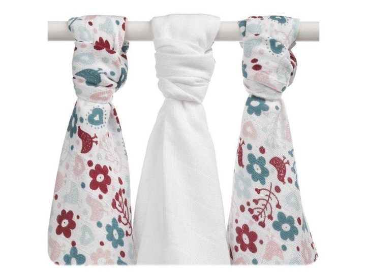 Bambusowe pieluchy XKKO BMB 70x70 - Flowers&Birds Girls MIX