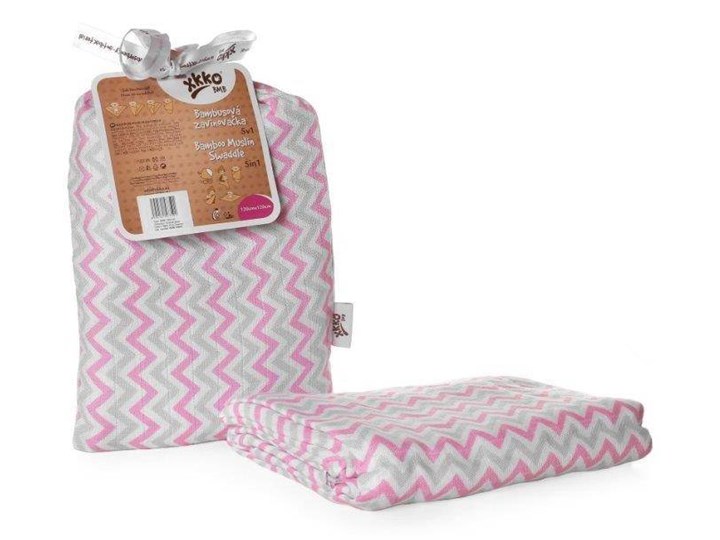 Bambusowy muślinowy otulacz XKKO BMB 120x120 - Scandinavian Baby Pink