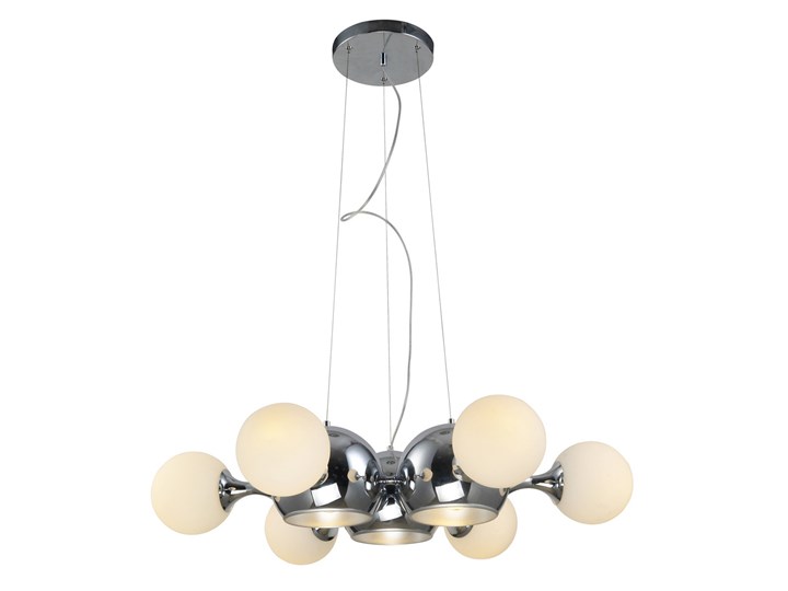 NOWOCZESNA LAMPA WISZĄCA BOATEGGA W9 Lampa z kloszem Chrom Szkło Metal Lampa z abażurem Kategoria Lampy wiszące
