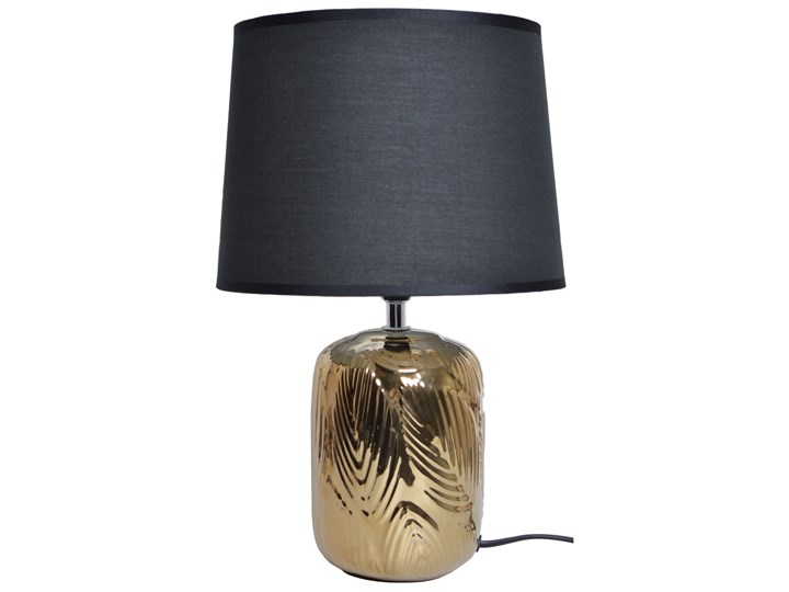 Złota lampka nocna z liściem Vola Lampa z kloszem Lampa nocna Kategoria Lampy stołowe Lampa z abażurem Kolor Szary