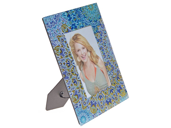 Niebieska ramka fotograficzna Blugo 23x18 cm Kolor Szary Kategoria Ramy i ramki na zdjęcia