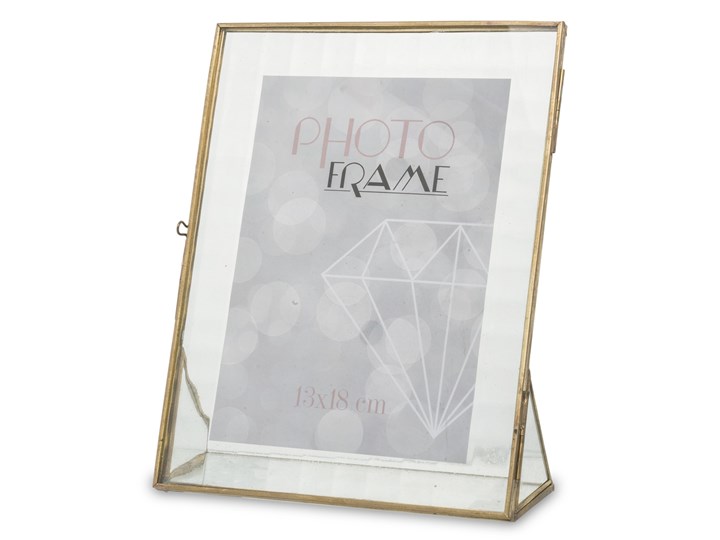 Złota ramka z passe partout Atme 23x18 cm Metal Kategoria Ramy i ramki na zdjęcia