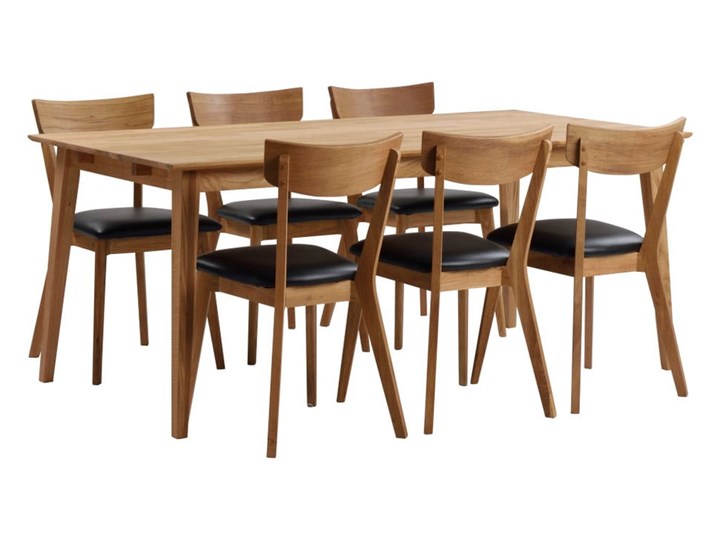 Naturalny stół z drewna dębowego Rowico Mimi, 180 x 90 cm Kształt blatu Prostokątny Długość 180 cm Drewno Pomieszczenie Stoły do jadalni