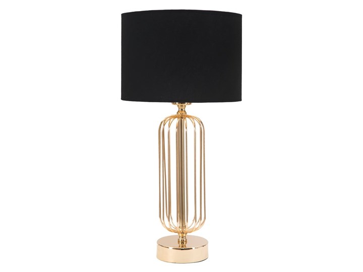 Lampa stołowa w kolorze czarno-złotym Mauro Ferretti Glam Towy, wysokość 51 cm