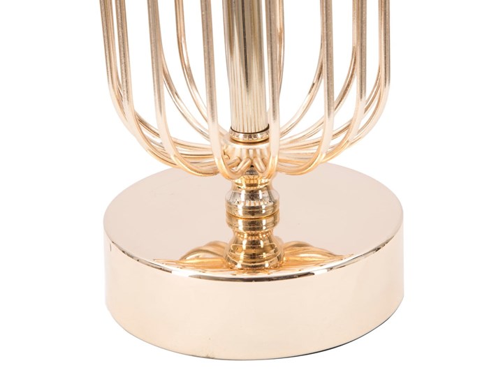 Lampa stołowa w kolorze czarno-złotym Mauro Ferretti Glam Towy, wysokość 51 cm Lampa z kloszem Lampa z abażurem Kolor Czarny