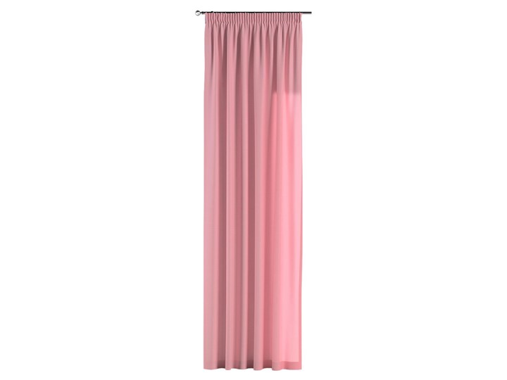 Zasłona na taśmie marszczącej 1 szt., brudny róż, 1szt 130 × 260 cm, Loneta Poliester Bawełna 130x260 cm Zasłona prześwitująca Kategoria Zasłony