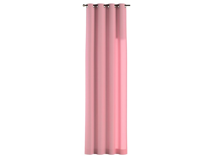 Zasłona na kółkach 1 szt., brudny róż, 1szt 130 × 260 cm, Loneta Bawełna Poliester Kolor Różowy Zasłona prześwitująca 130x260 cm Pomieszczenie Jadalnia