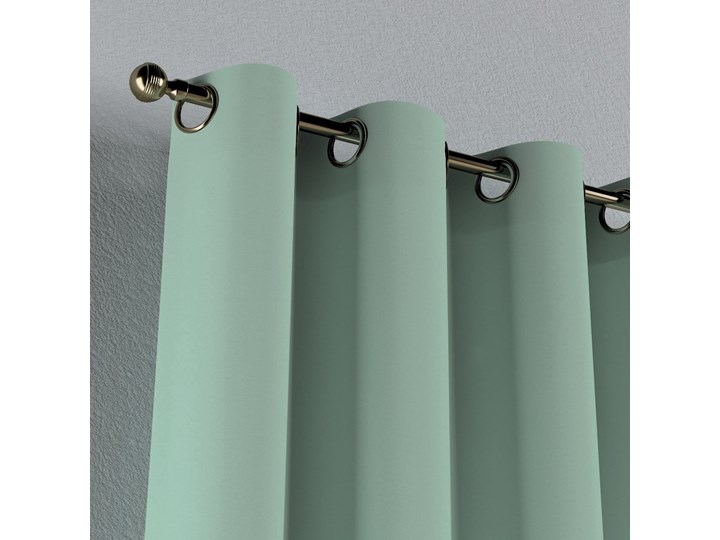 Zasłona na kółkach 1 szt., zieleń eukaliptusa, 1szt 130 × 260 cm, Loneta Bawełna Poliester 130x260 cm Zasłona prześwitująca Kategoria Zasłony Wzór Gładkie