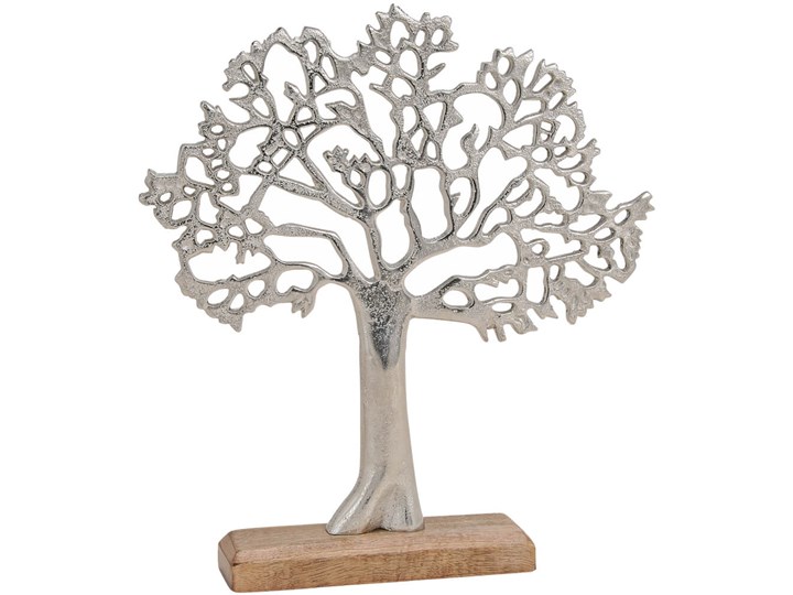 Dekoracja Figurka Drzewko Szczescia Metal Drewno Kategoria Figury i rzeźby