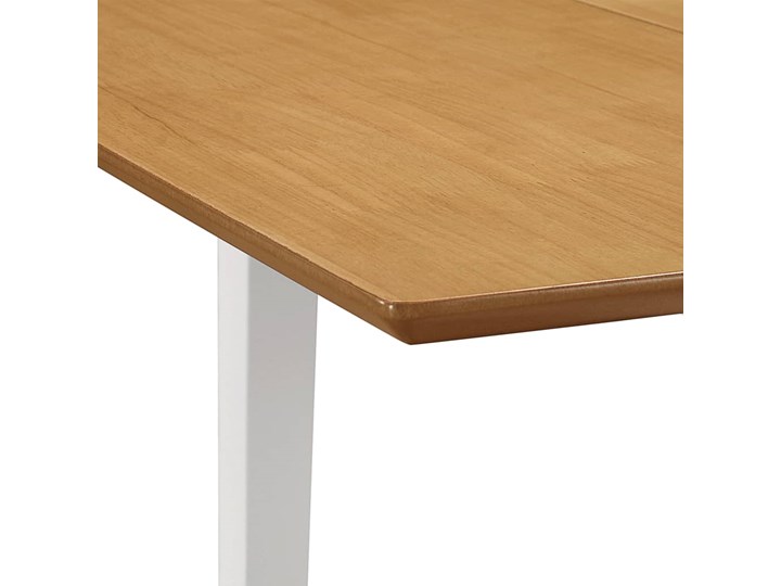 vidaXL Rozsuwany stół jadalniany, biały, (80-120) x 80 x 74 cm, MDF Liczba miejsc Do 6 osób Drewno Płyta MDF Szerokość(n) 80 cm