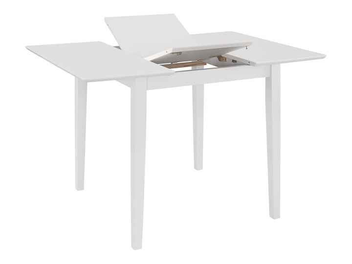 vidaXL Rozsuwany stół jadalniany, biały, (80-120) x 80 x 74 cm, MDF Drewno Płyta MDF Liczba miejsc Do 6 osób Długość(n) 80 cm