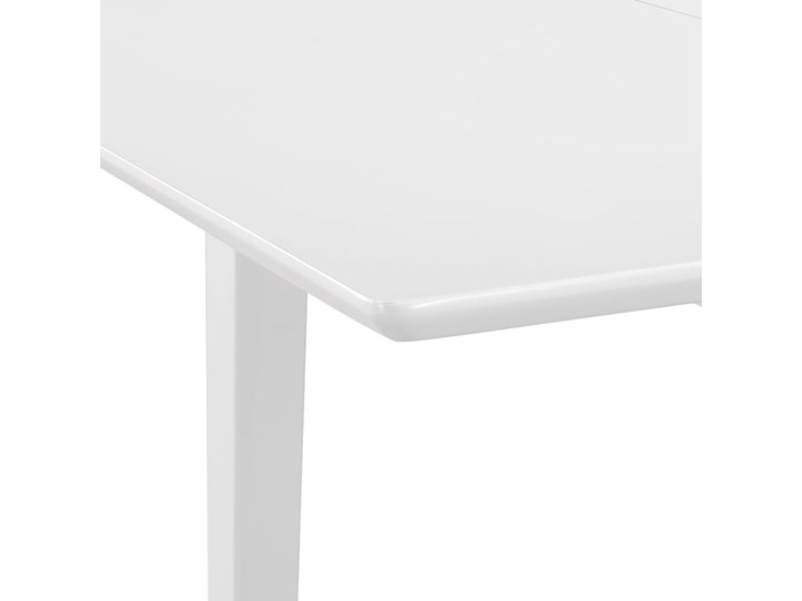 vidaXL Rozsuwany stół jadalniany, biały, (80-120) x 80 x 74 cm, MDF Płyta MDF Drewno Kategoria Stoły kuchenne