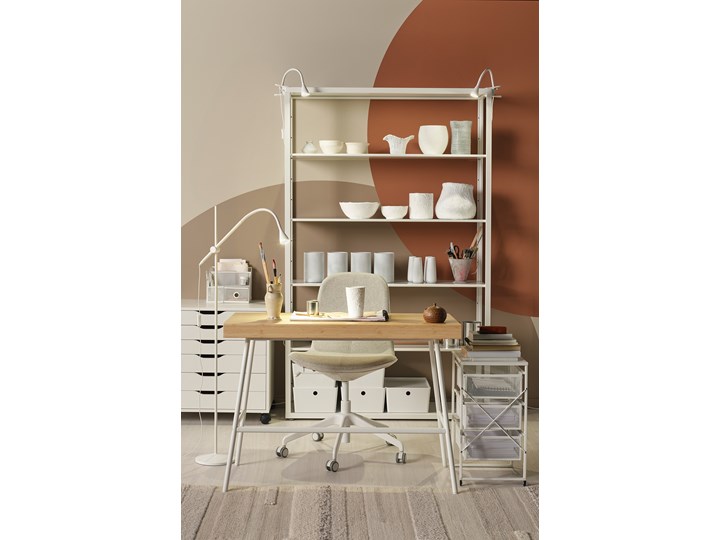 LILLASEN Biurko Szerokość 102 cm Głębokość 49 cm Biurko konsola Styl Skandynawski