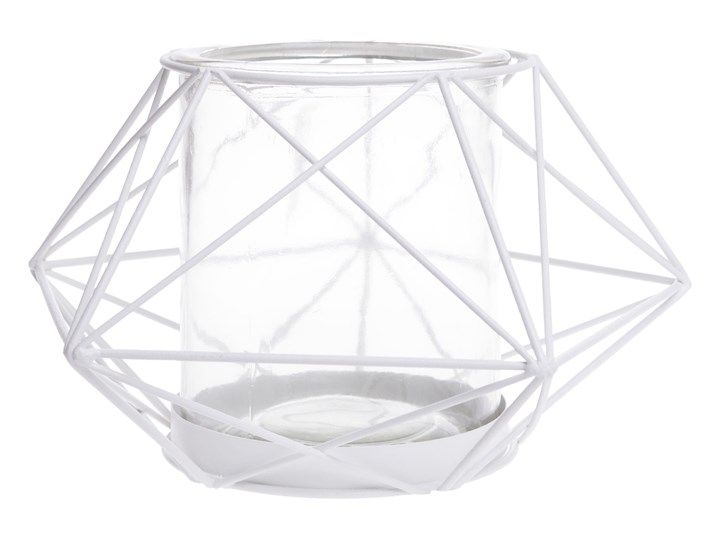 Geometryczny świecznik Svica Ø18 cm Kolor Szary Kategoria Świeczniki i świece
