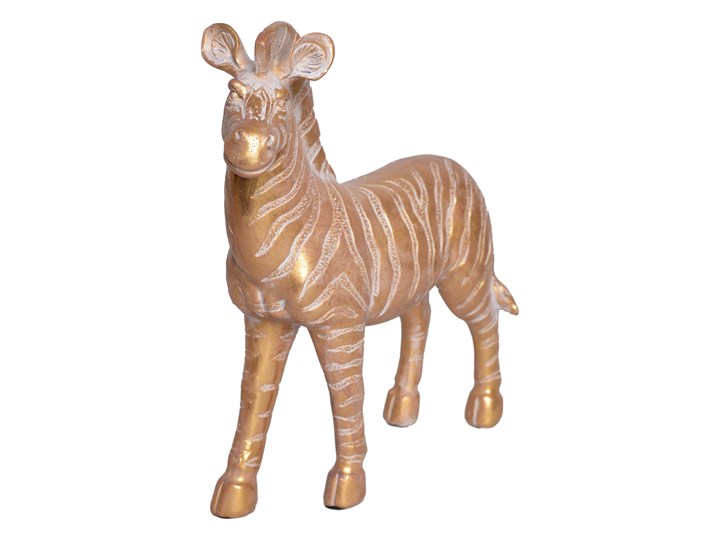Figurka — złota zebra Zoma 24 cm Kategoria Figury i rzeźby Tworzywo sztuczne Kolor Beżowy