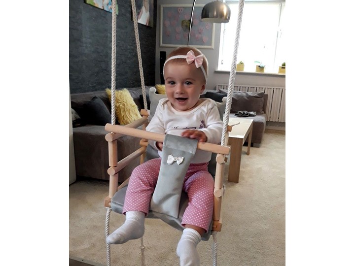 Szara huśtawka dla dziecka - Naomi 3w1 Kubełkowa Kategoria Huśtawki dla dzieci