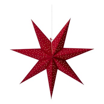 Czerwona wisząca dekoracja świetlna Markslöjd Clara, wys. 75 cm