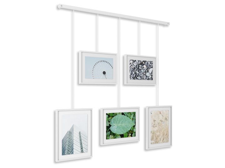 Ramka na zdjęcia Exhibit 70x66 cm biała Multiramka Pomieszczenie Sypialnia