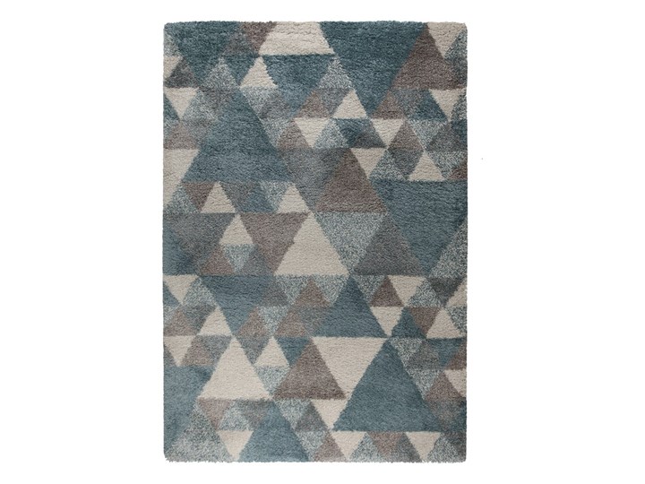 Niebiesko-szary dywan Flair Rugs Nuru, 80x150 cm Dywany Chodniki Syntetyk Prostokątny Juta Wzór Geometryczny