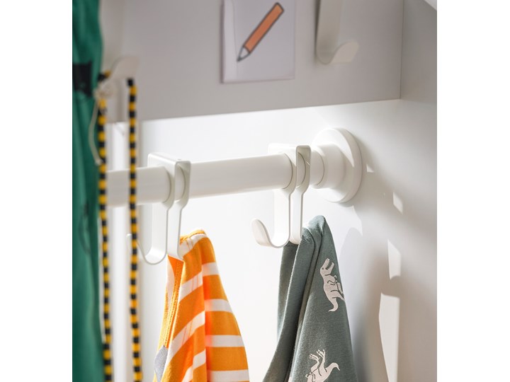 IKEA SMÅSTAD Szafa z elementem wysuwanym, biały, 80x57x108 cm Płyta laminowana Typ Gotowa Głębokość 57 cm Szerokość 80 cm Rodzaj frontów Mat