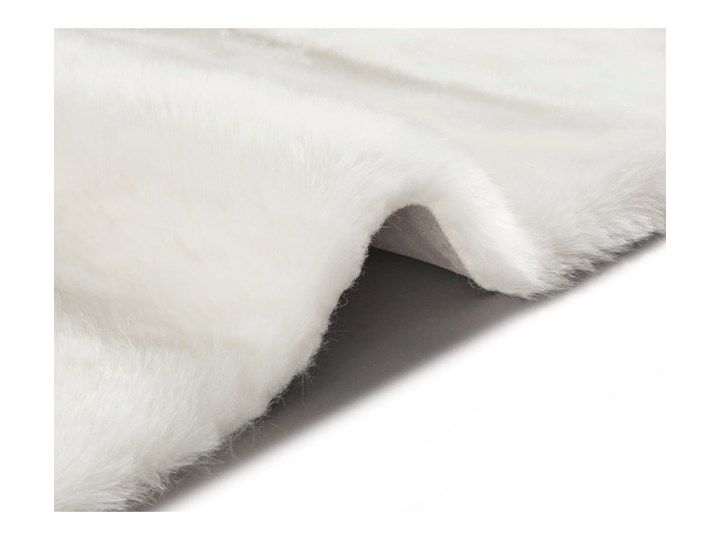 Biała sztuczna skóra Mint Rugs Uni Soft, 120x170 cm Akryl Nieregularny Kolor Biały Skóry Poliester Dywany Pomieszczenie Salon